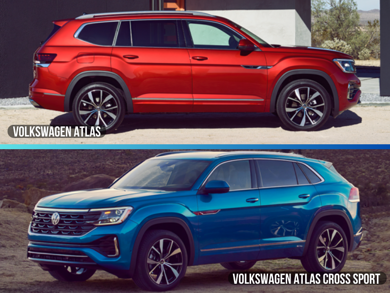 2024 Volkswagen Atlas vs. 2024 Volkswagen Atlas Cross Sport Fairfax, VA